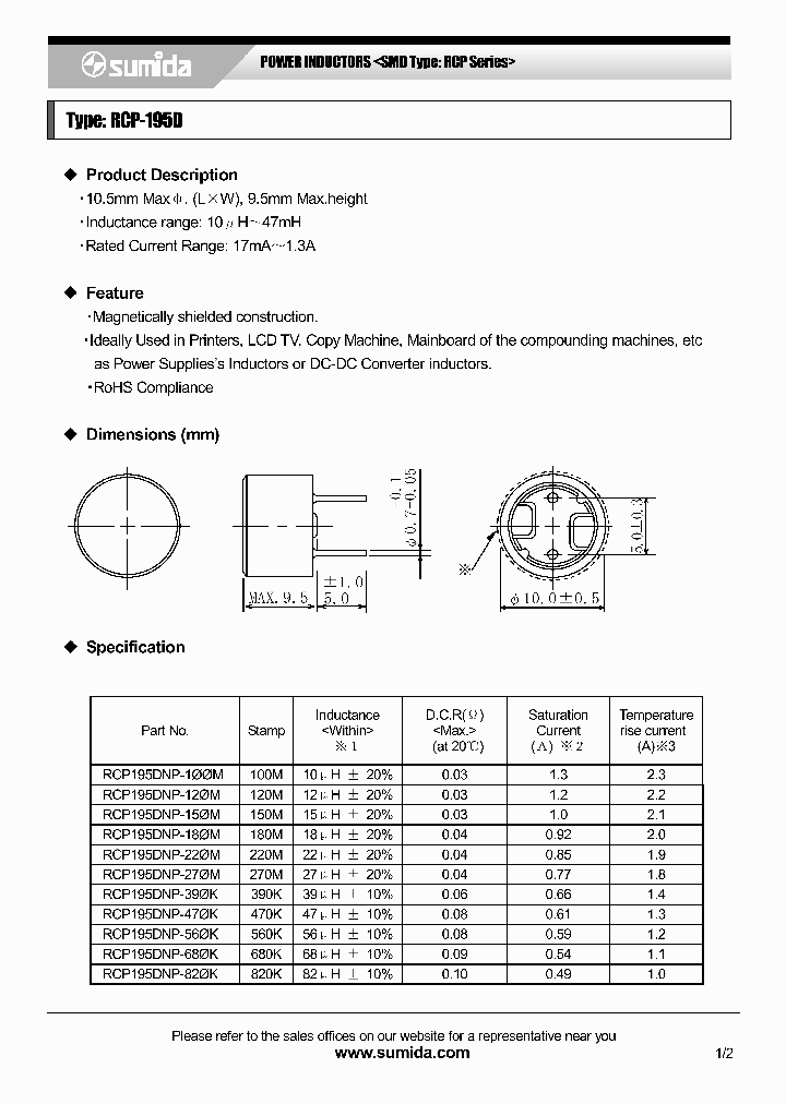 RCP195DNP-150M_4136582.PDF Datasheet