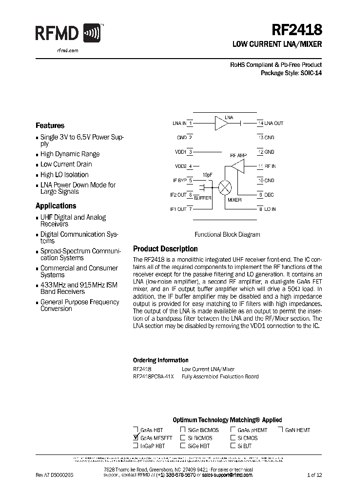 RF2418PCBA-41X_4140182.PDF Datasheet