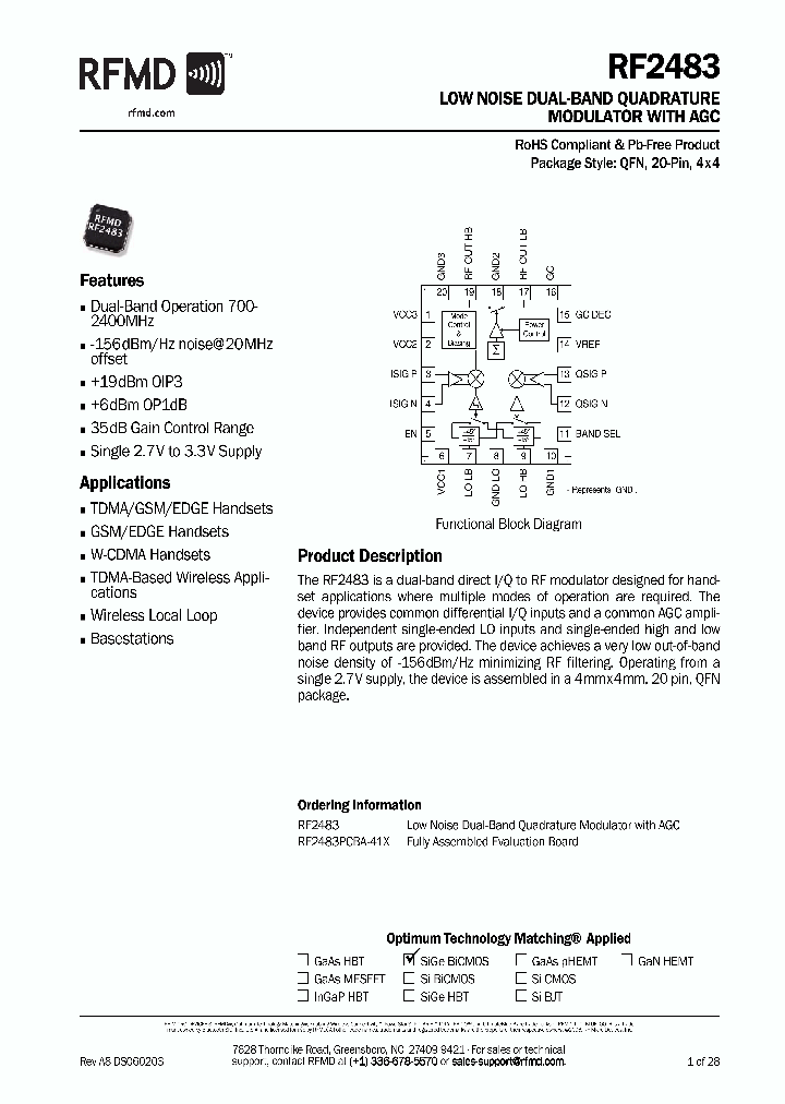RF2483PCBA-41X_4140179.PDF Datasheet