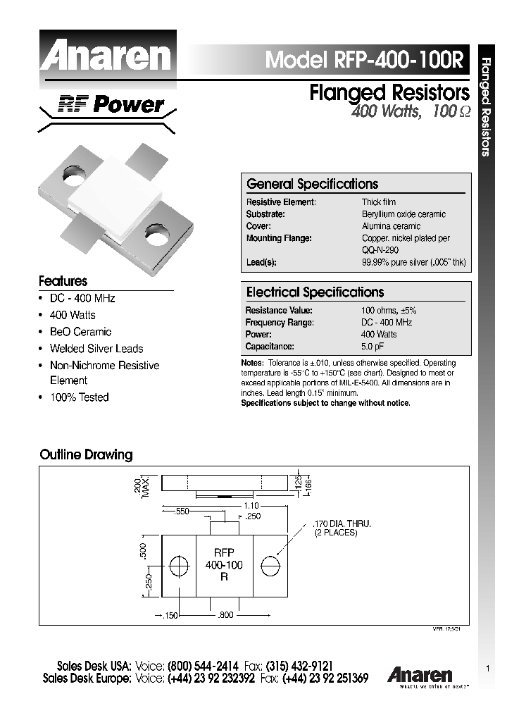 RFP-400-100R_4106182.PDF Datasheet