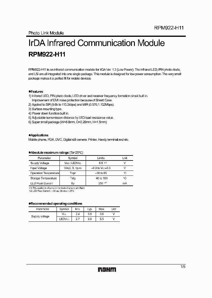 RPM922-H11_4126957.PDF Datasheet