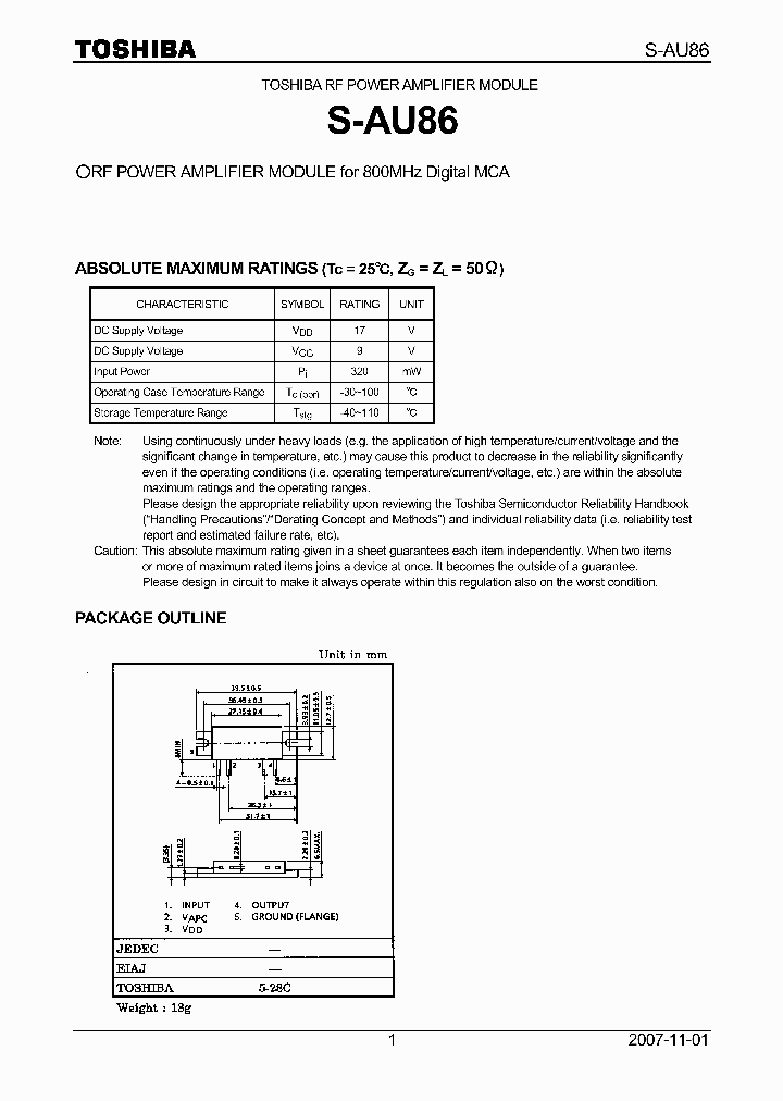 S-AU86_4110886.PDF Datasheet