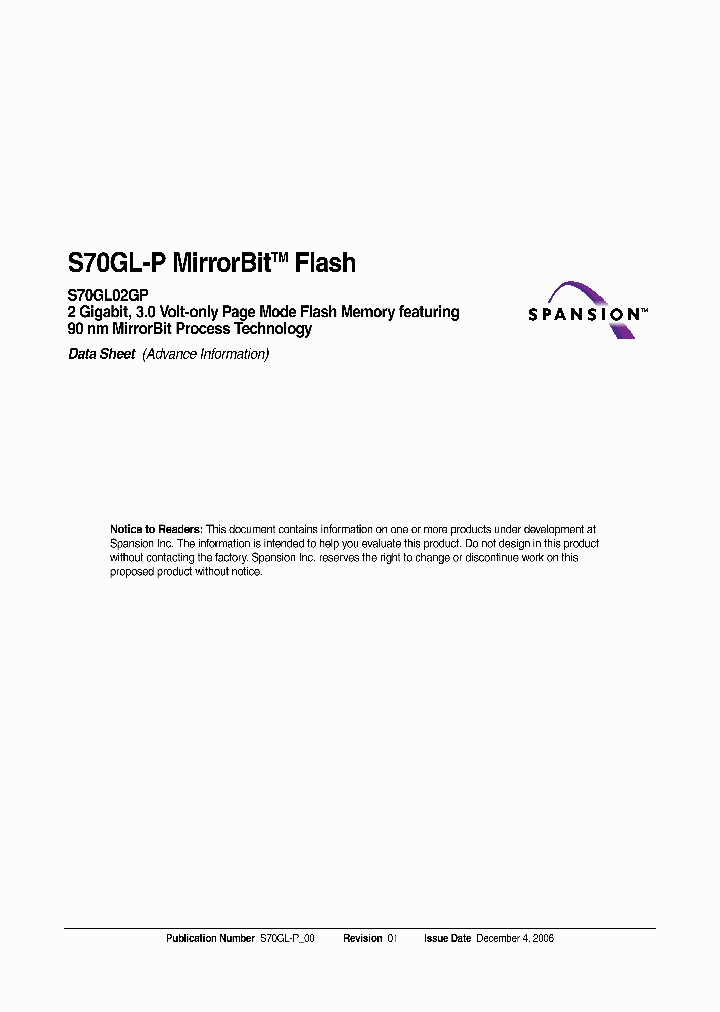 S70GL02GP12FAI010_4120462.PDF Datasheet