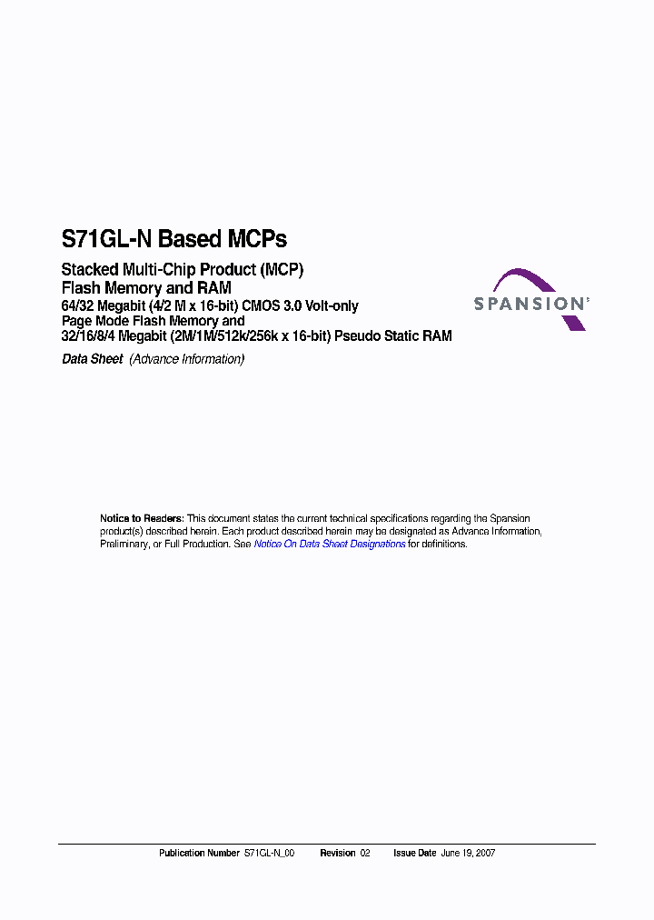 S71GL032NA0_4120456.PDF Datasheet