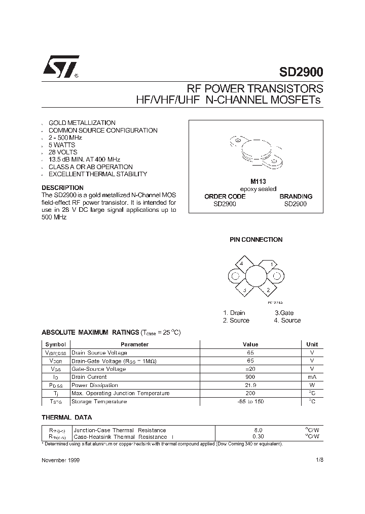 SD2900_4105211.PDF Datasheet