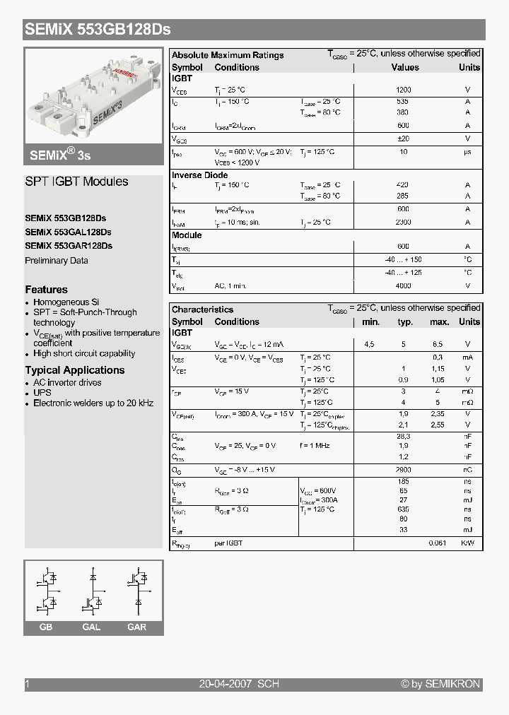 SEMIX553GB128DS07_4149082.PDF Datasheet