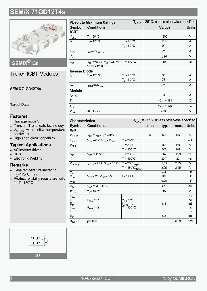 SEMIX71GD12T4S_4130612.PDF Datasheet