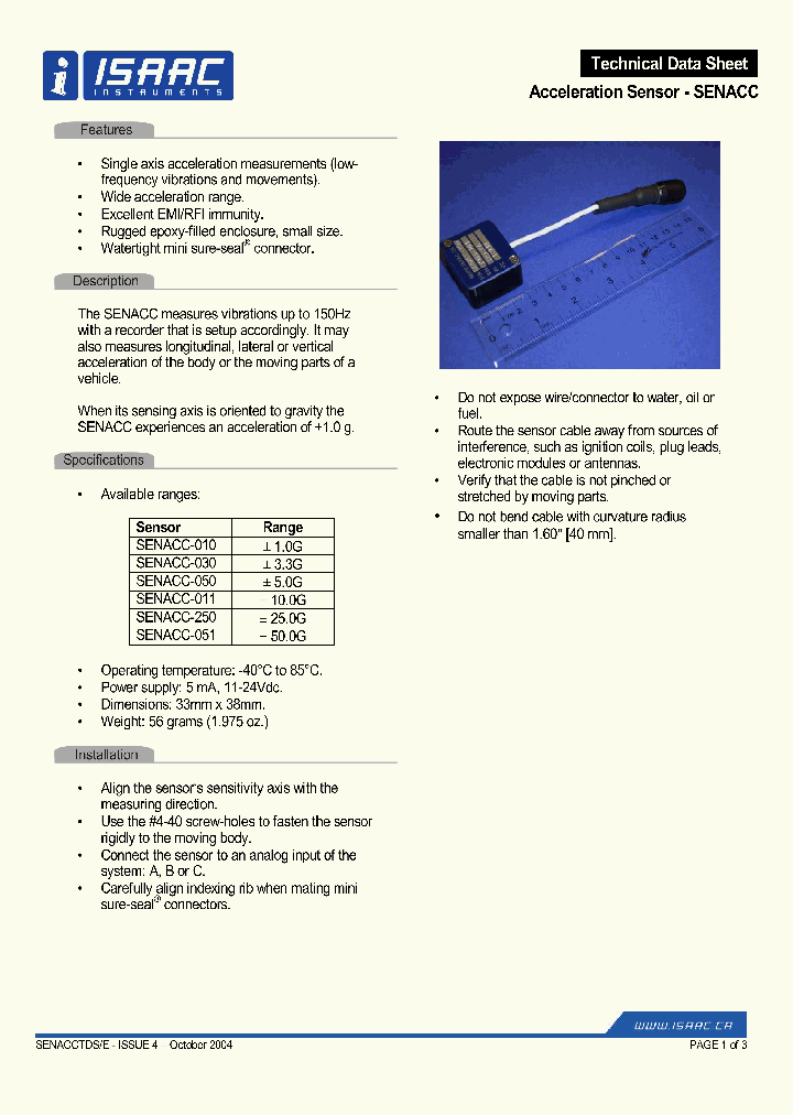 SENACC-010_4155967.PDF Datasheet