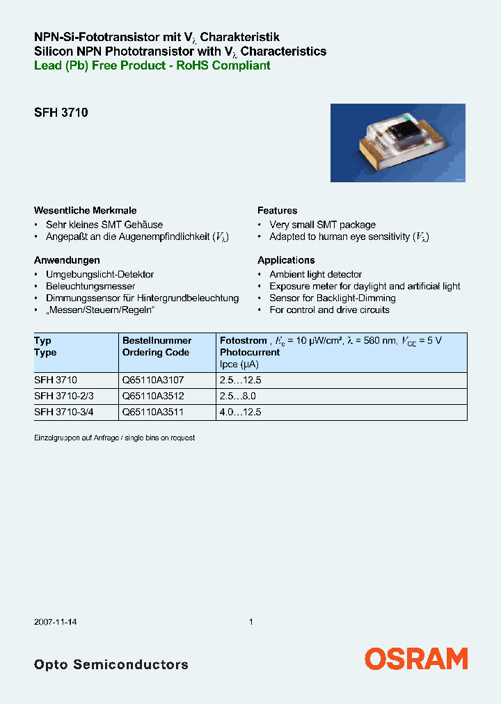 SFH3710-2_4129825.PDF Datasheet