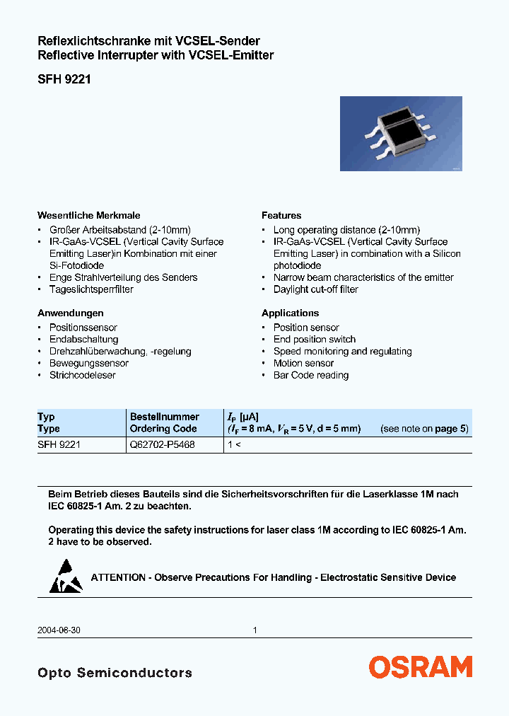 SFH9221_4130370.PDF Datasheet