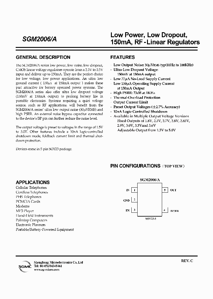 SGM2006-27XN5TR_4142697.PDF Datasheet