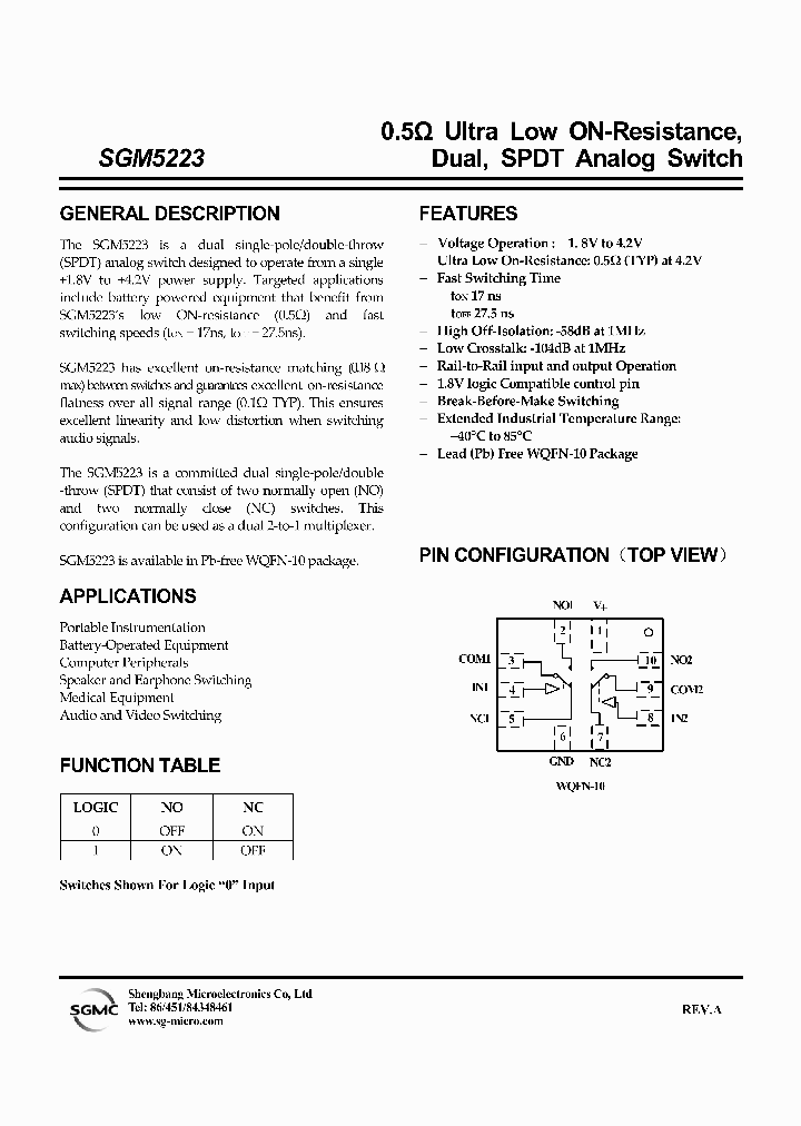 SGM5223YWQ10TR_4142112.PDF Datasheet