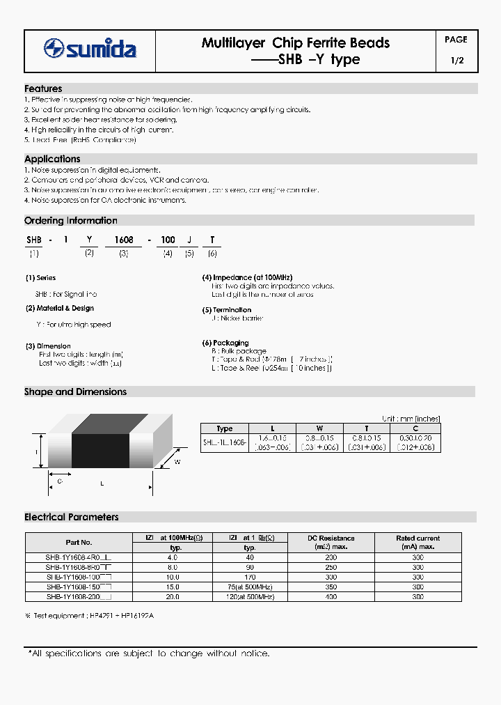 SHB-1Y1608-8R0_4136982.PDF Datasheet