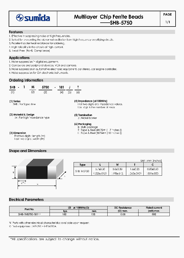 SHB-5750_4145072.PDF Datasheet