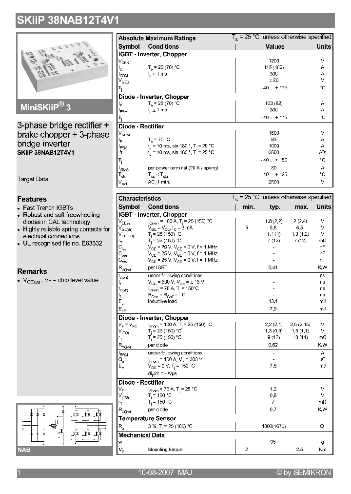 SKIIP38NAB12T4V1_4130741.PDF Datasheet