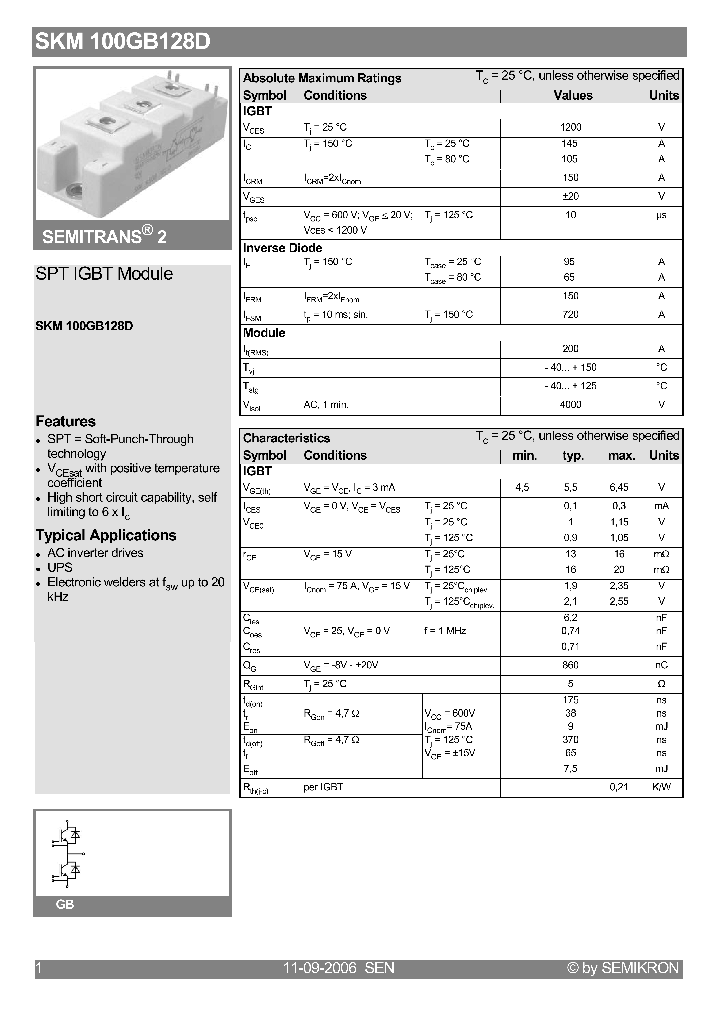 SKM100GB128D_4112736.PDF Datasheet