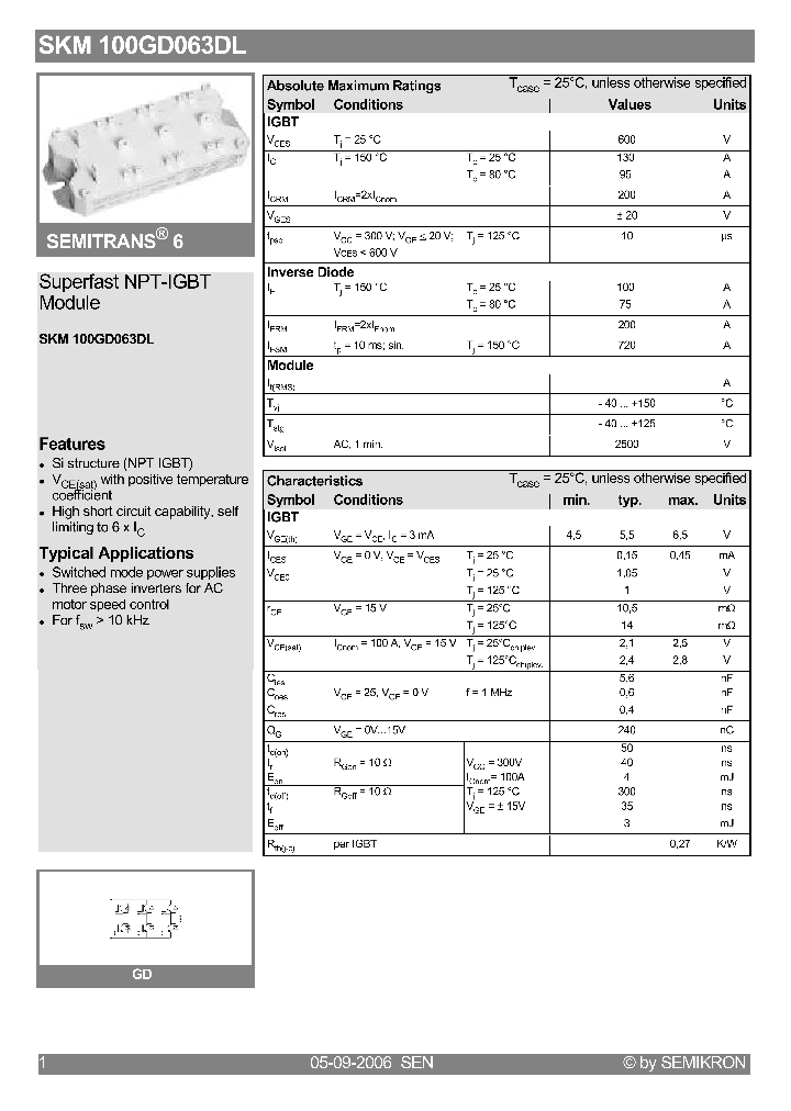 SKM100GD063DL06_4131725.PDF Datasheet