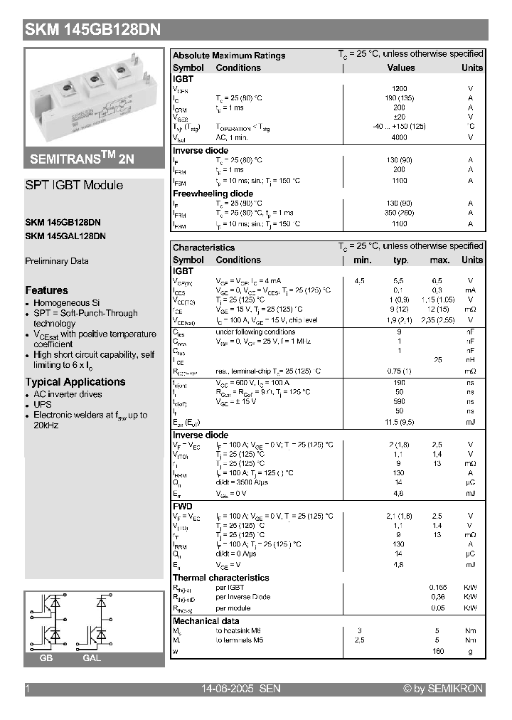 SKM145GB128DN_4112170.PDF Datasheet