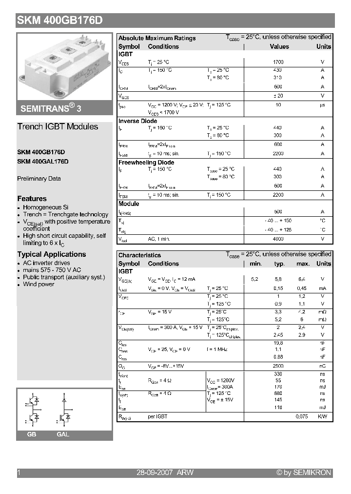 SKM400GAL176D_4111312.PDF Datasheet