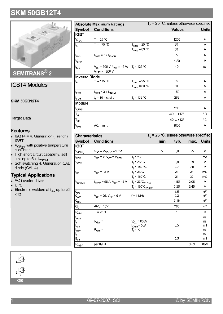 SKM50GB12T4_4130544.PDF Datasheet