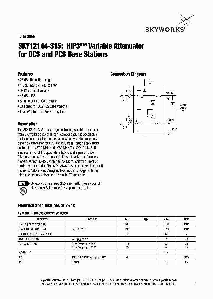 SKY12144-315_4113890.PDF Datasheet