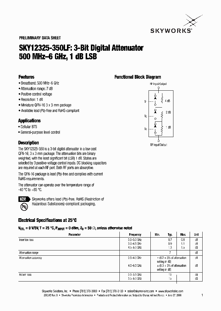 SKY12325-350LF_4113899.PDF Datasheet