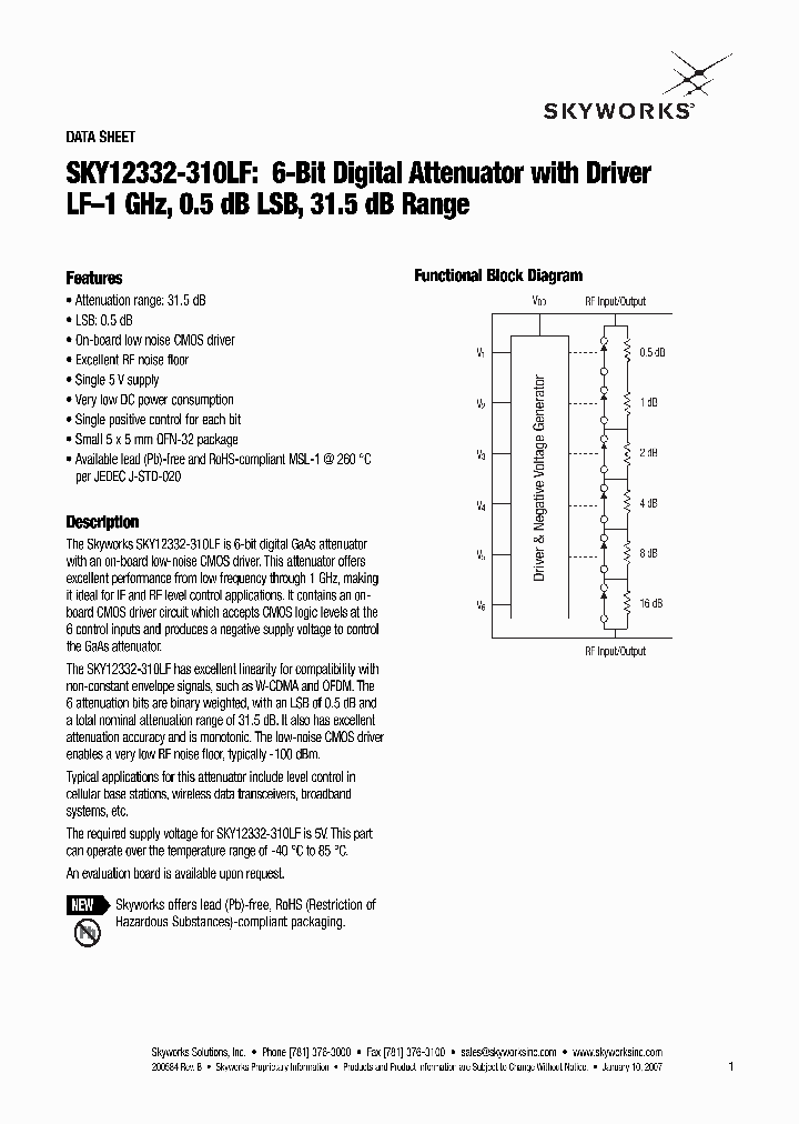 SKY12332-310LF_4113900.PDF Datasheet