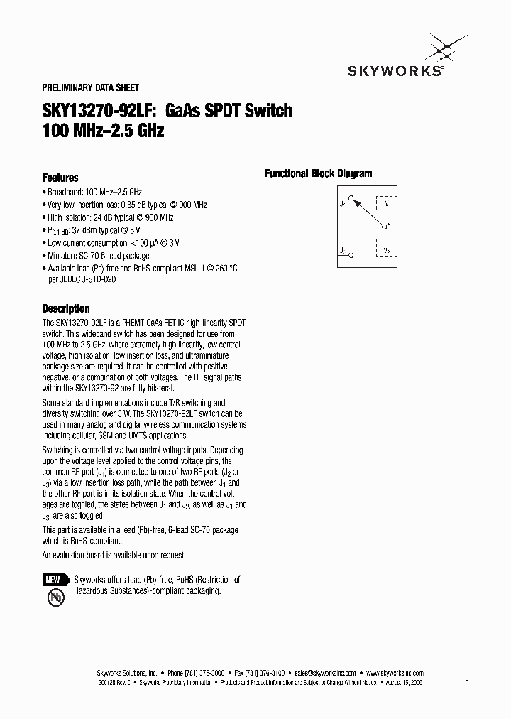 SKY13270-92LF_4113905.PDF Datasheet