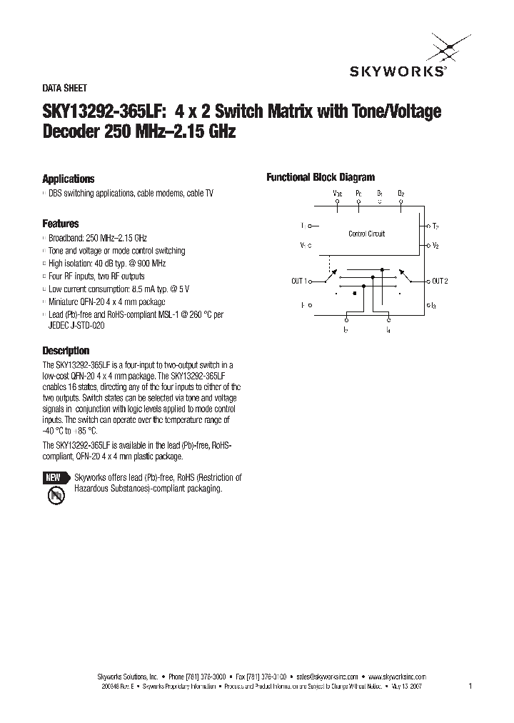 SKY13292-365LF_4113912.PDF Datasheet