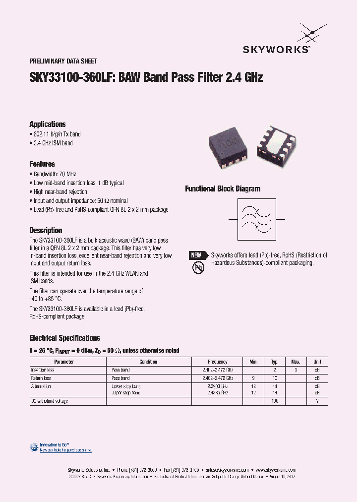 SKY33100-360LF_4145715.PDF Datasheet
