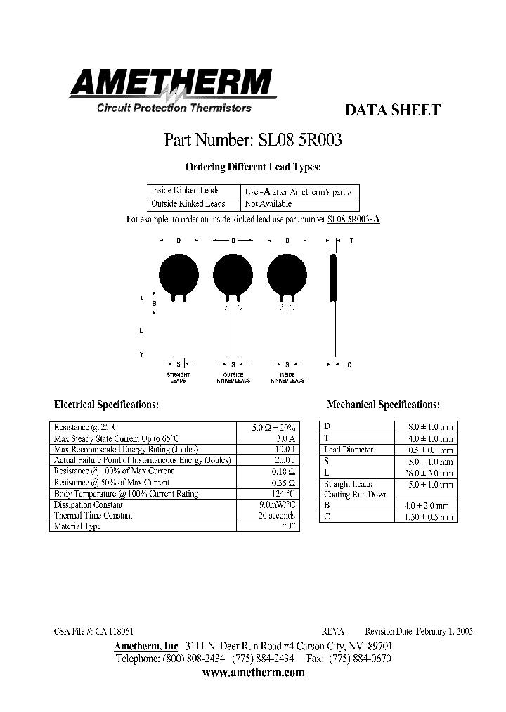 SL085R003_4134287.PDF Datasheet
