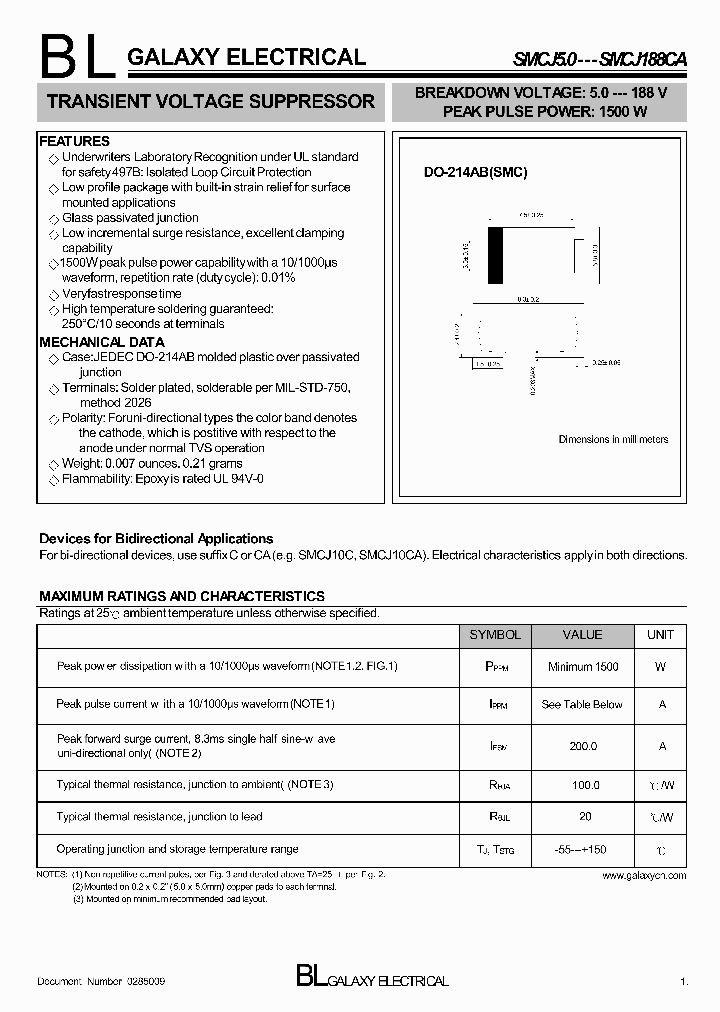 SMCJ150_4145767.PDF Datasheet