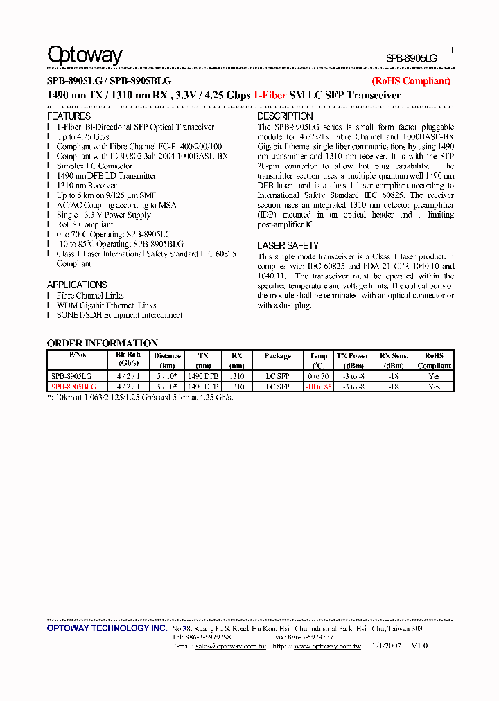 SPB-8905LG_4117420.PDF Datasheet