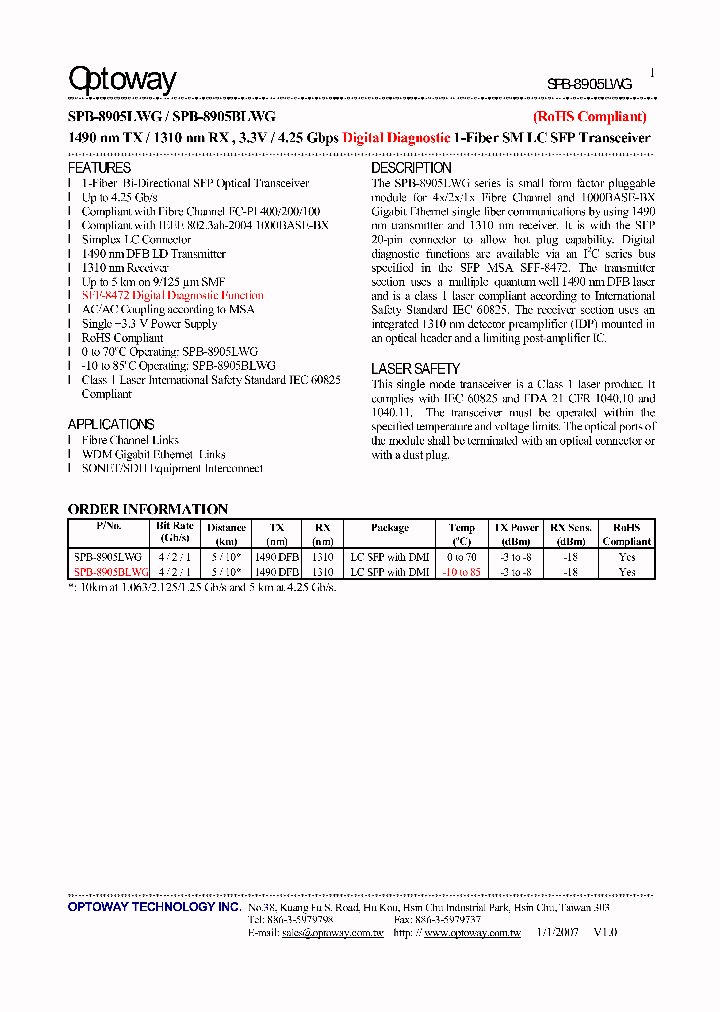 SPB-8905LWG_4117419.PDF Datasheet