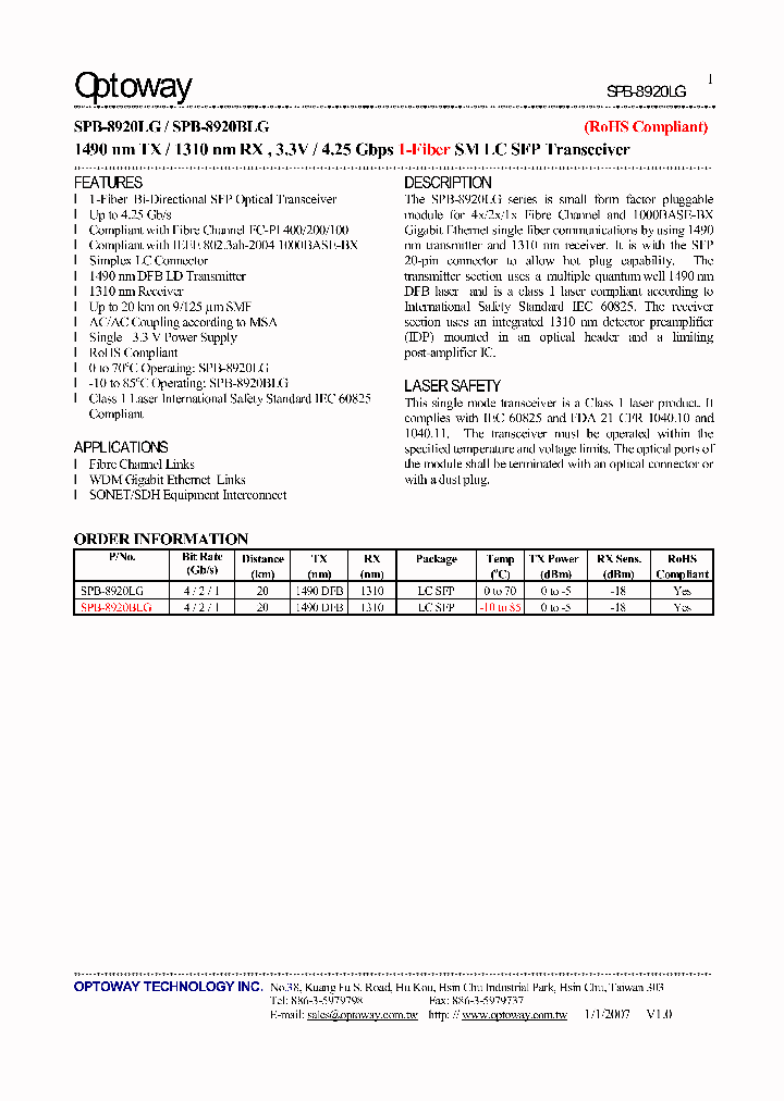 SPB-8920LG_4117416.PDF Datasheet