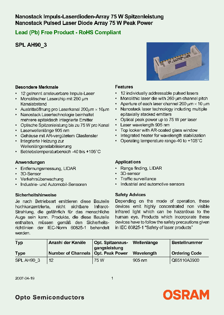SPLAH903_4130040.PDF Datasheet