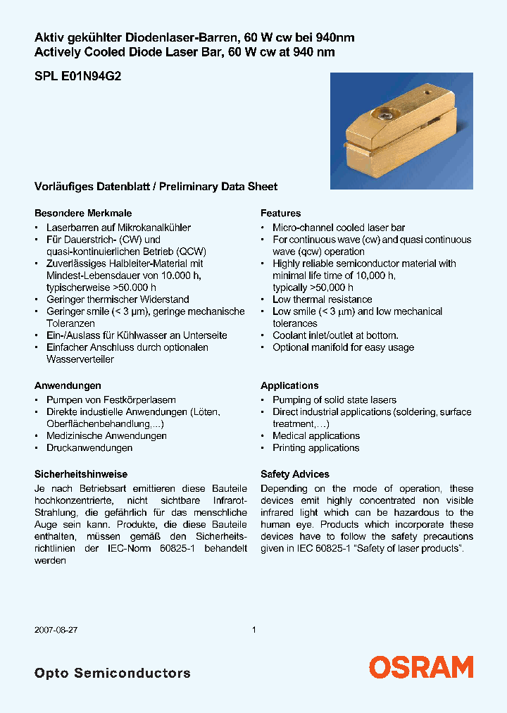 SPLE01N94G2_4129638.PDF Datasheet