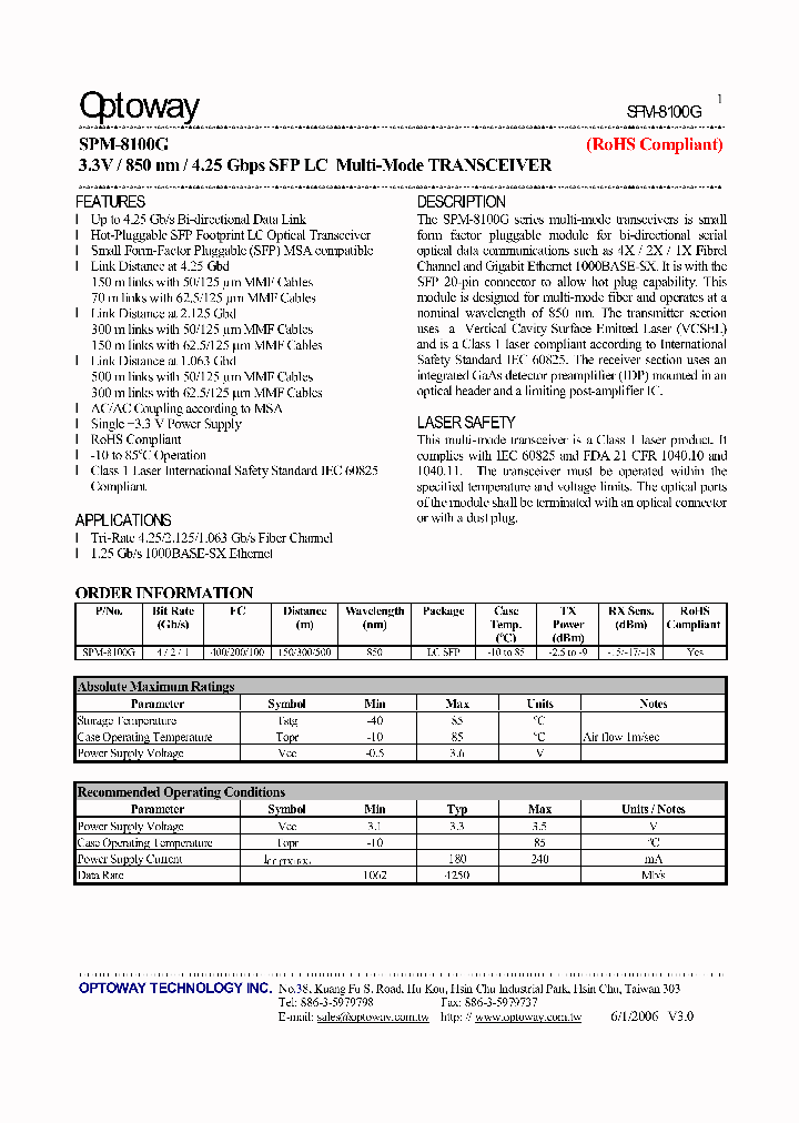 SPM-8100G_4128749.PDF Datasheet
