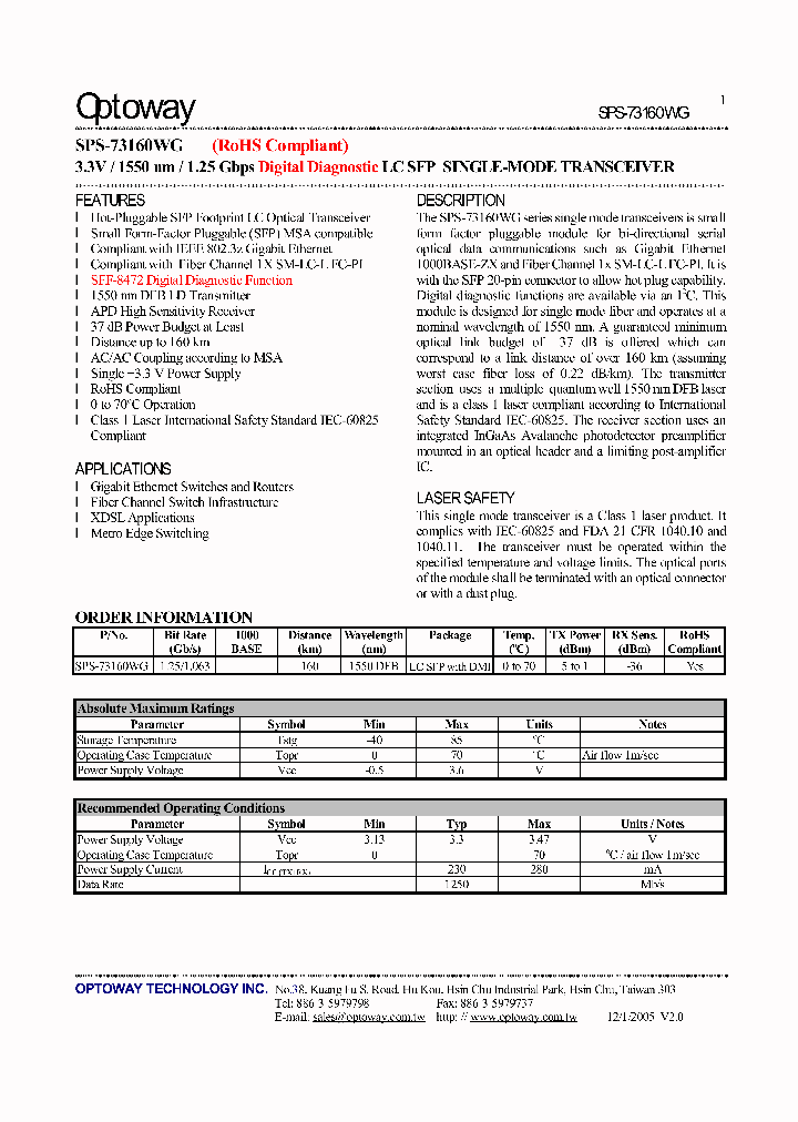SPS-73160WG_4124397.PDF Datasheet