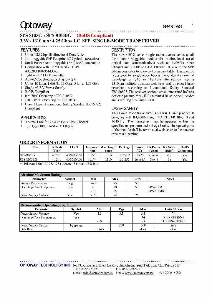 SPS-8105BG_4128624.PDF Datasheet
