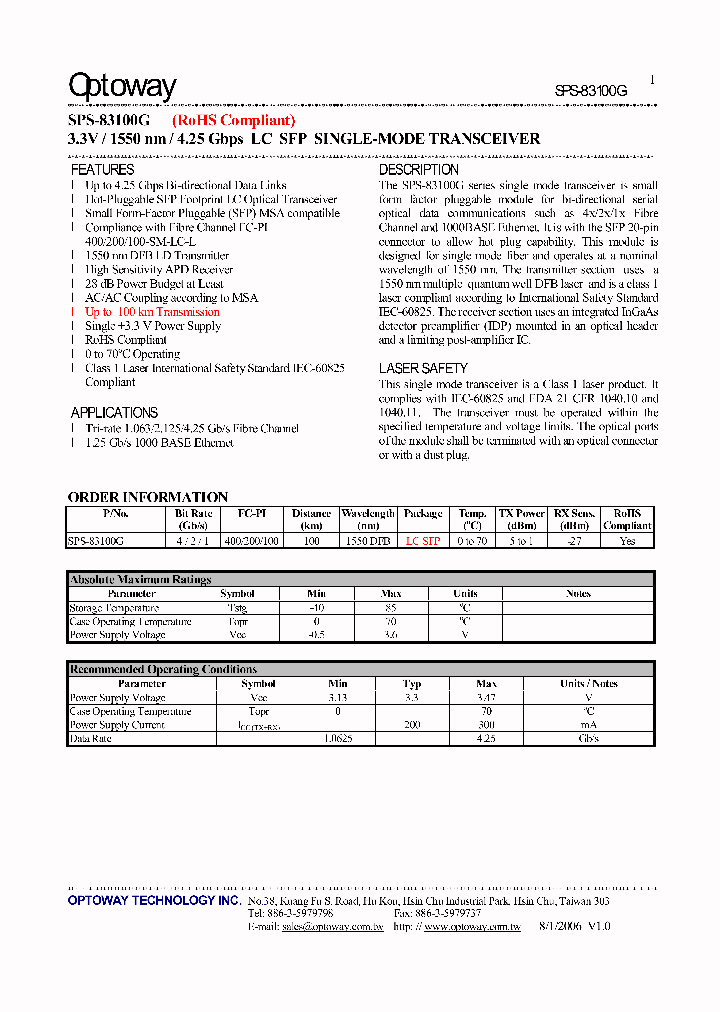 SPS-83100G_4124393.PDF Datasheet