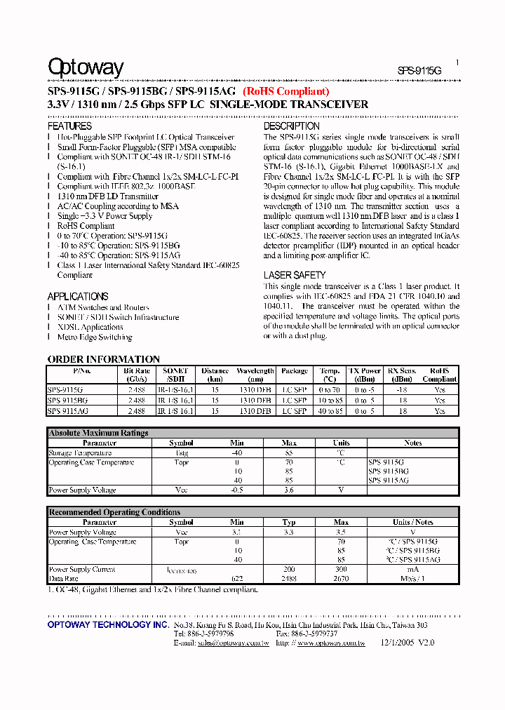 SPS-9115AG_4128577.PDF Datasheet