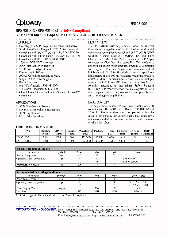 SPS-93100BG_4124379.PDF Datasheet