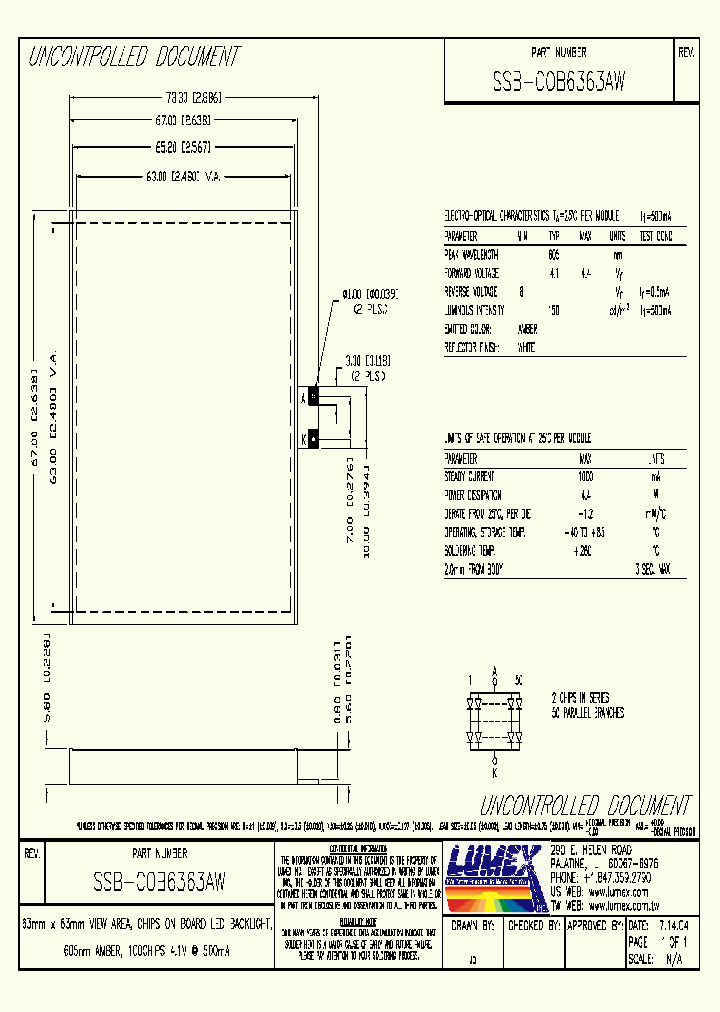 SSB-COB6363AW_4130034.PDF Datasheet