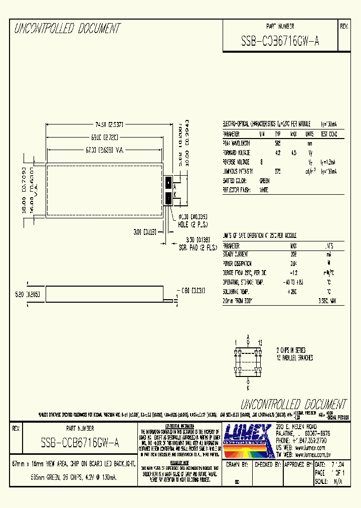 SSB-COB6716GW-A_4130028.PDF Datasheet