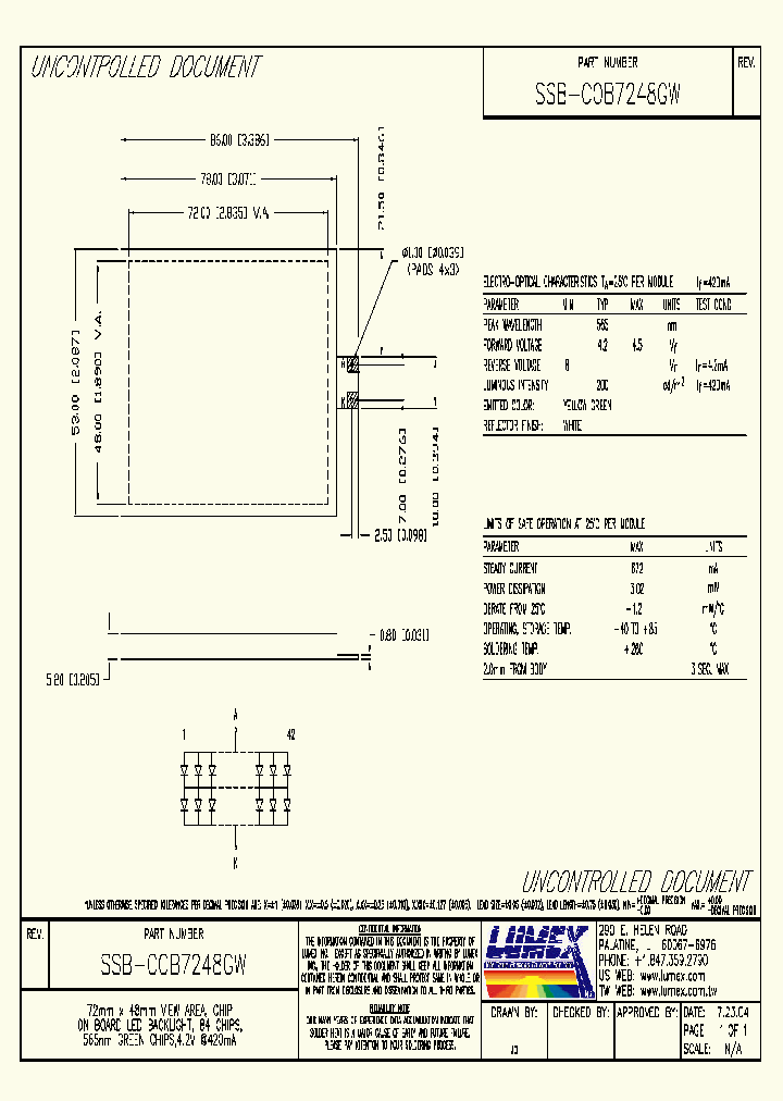 SSB-COB7248GW_4130027.PDF Datasheet