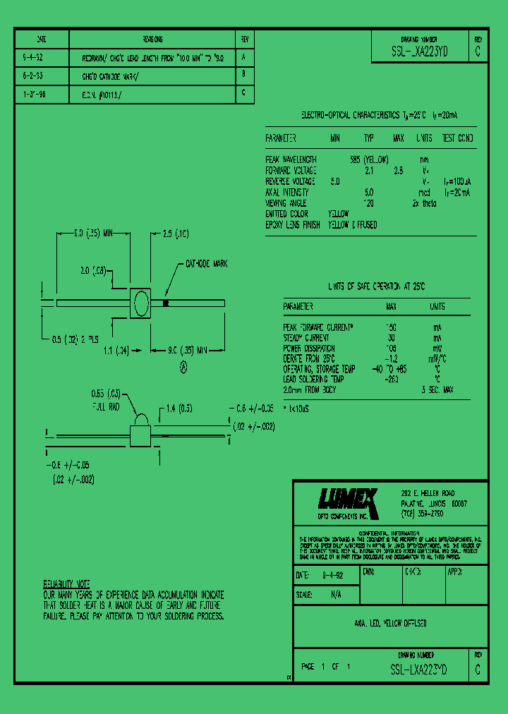 SSL-LXA223YD_4129788.PDF Datasheet
