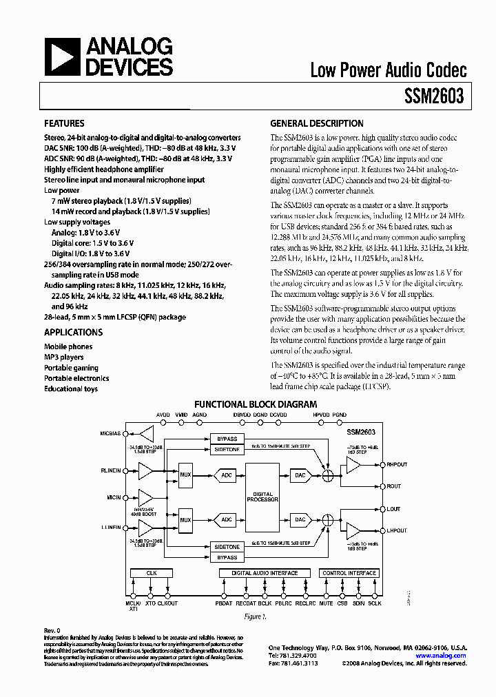SSM2603CPZ-REEL_4140442.PDF Datasheet