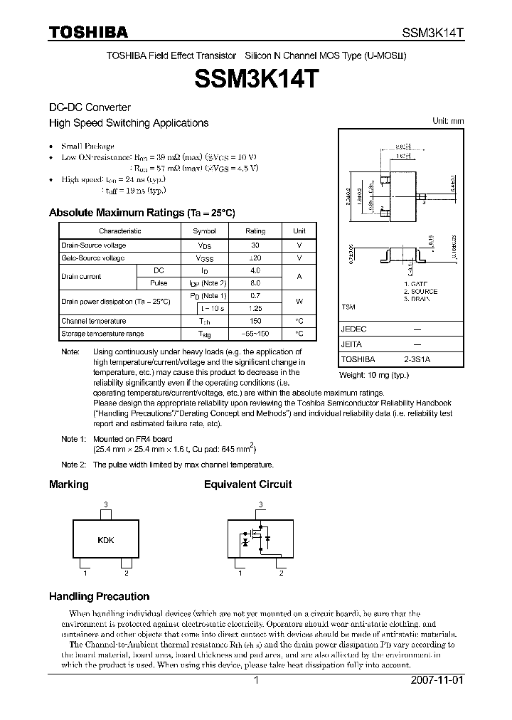 SSM3K14T07_4124544.PDF Datasheet