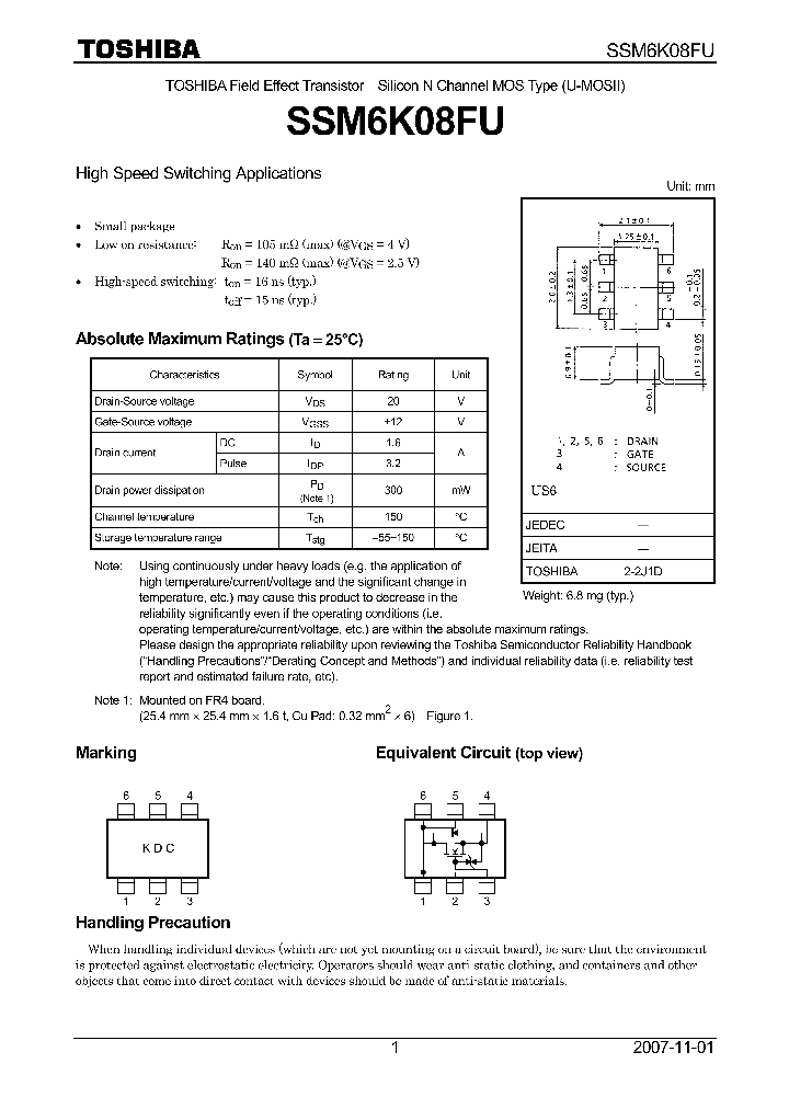 SSM6K08FU07_4134791.PDF Datasheet